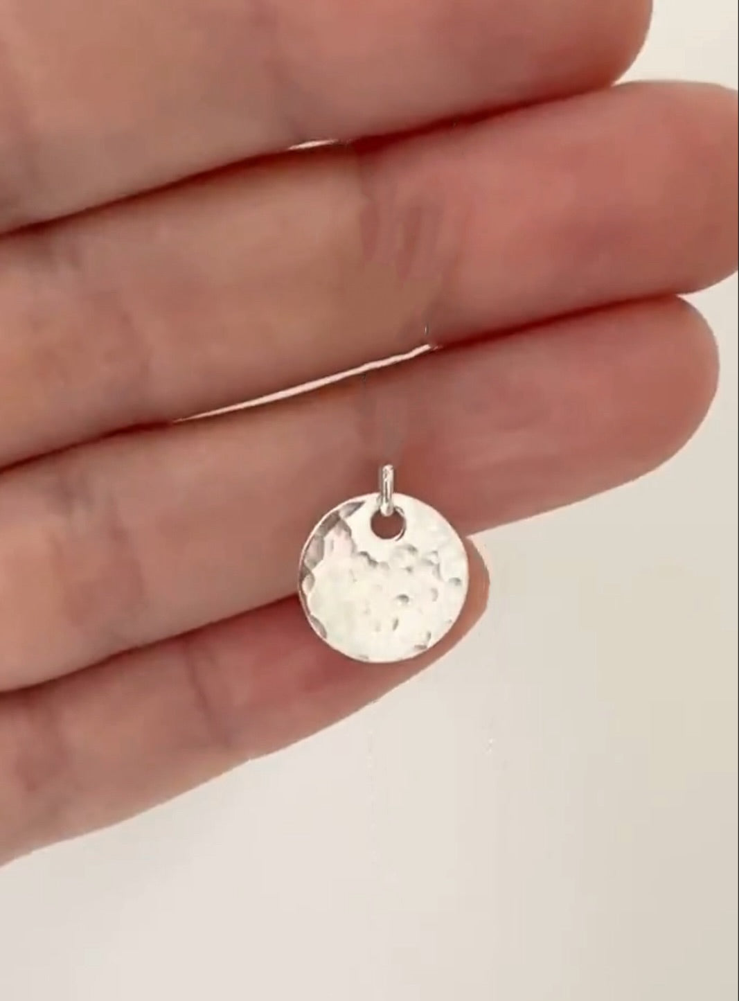 Sterling Silver Disc Pendant