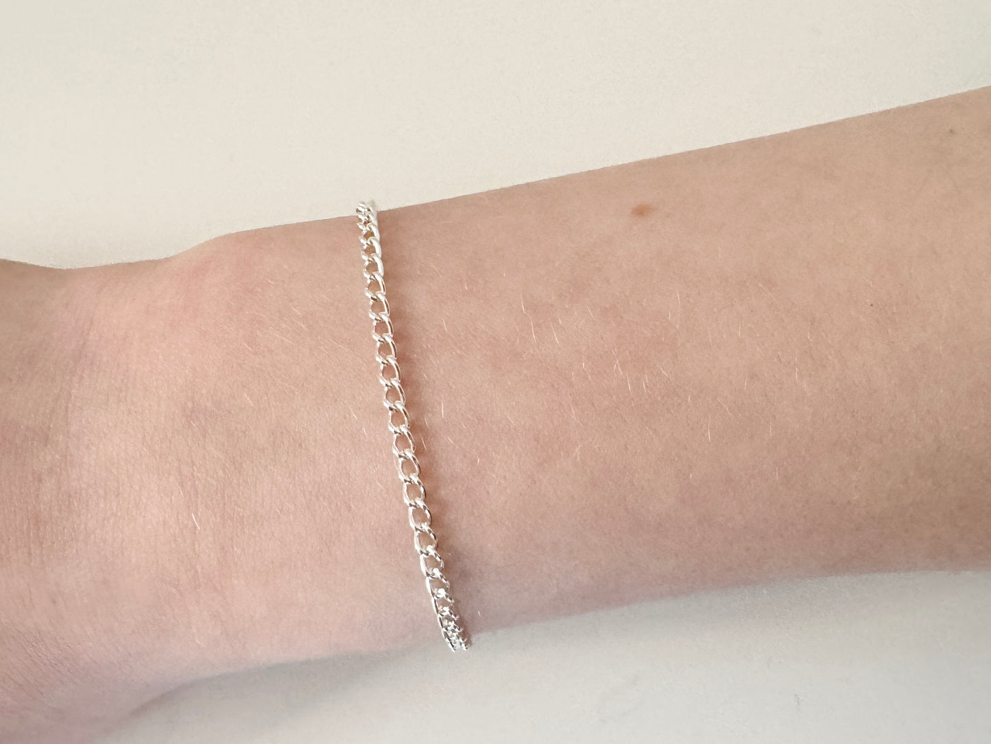 Sterling Silver Curb Chain Bracelet