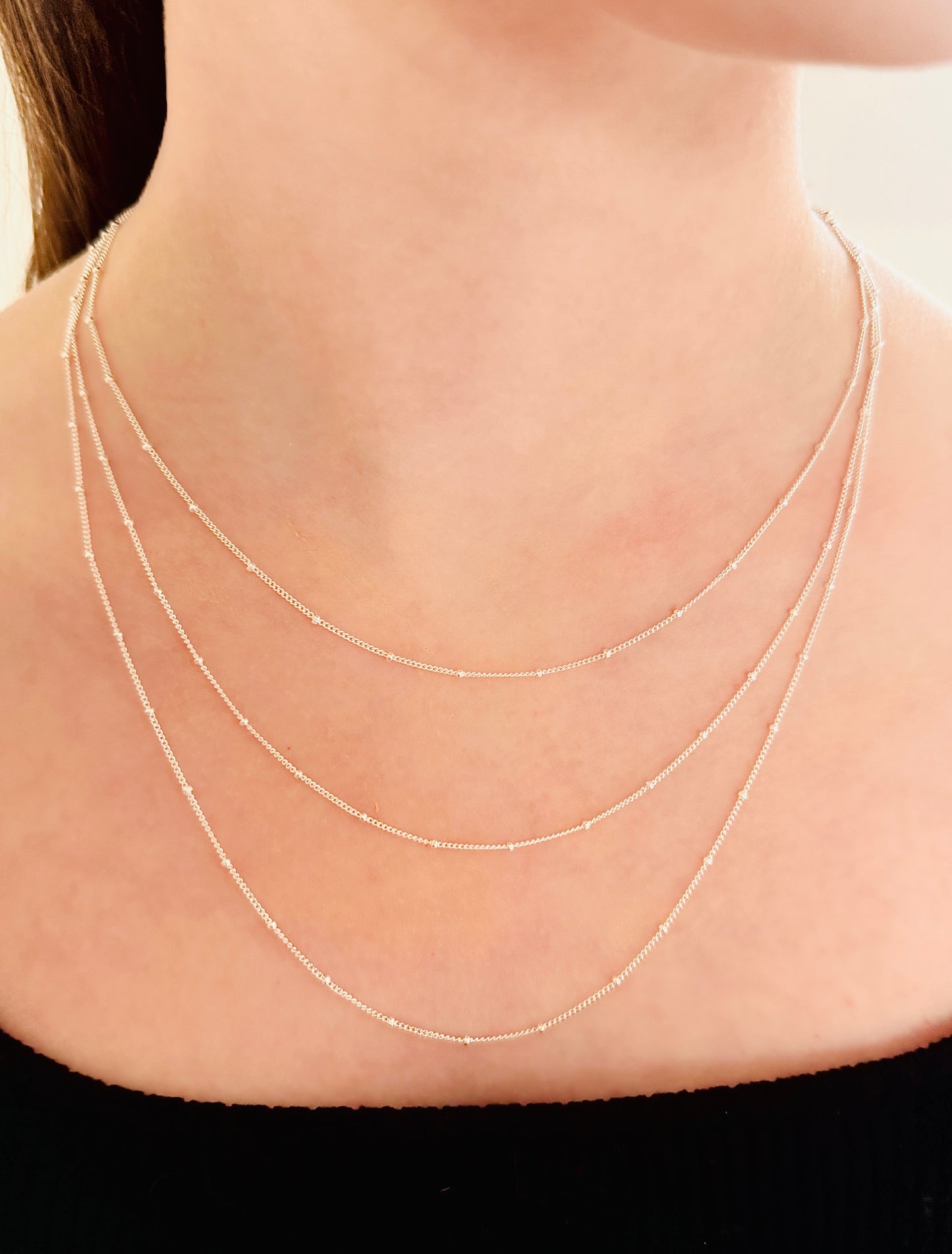 Sterling Silver Satellite Necklace Chain