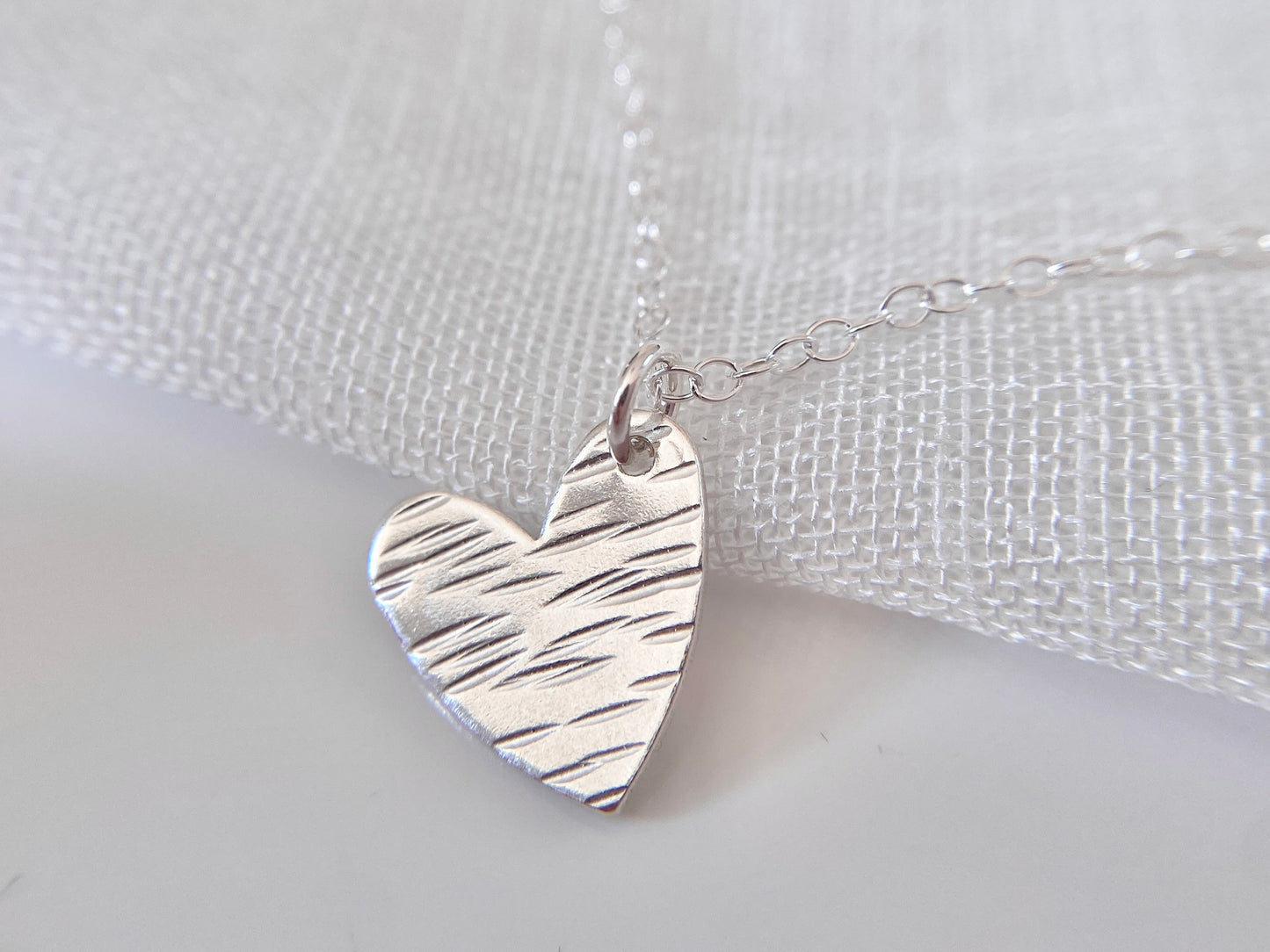 Sterling Silver Classic Heart Pendant Necklace
