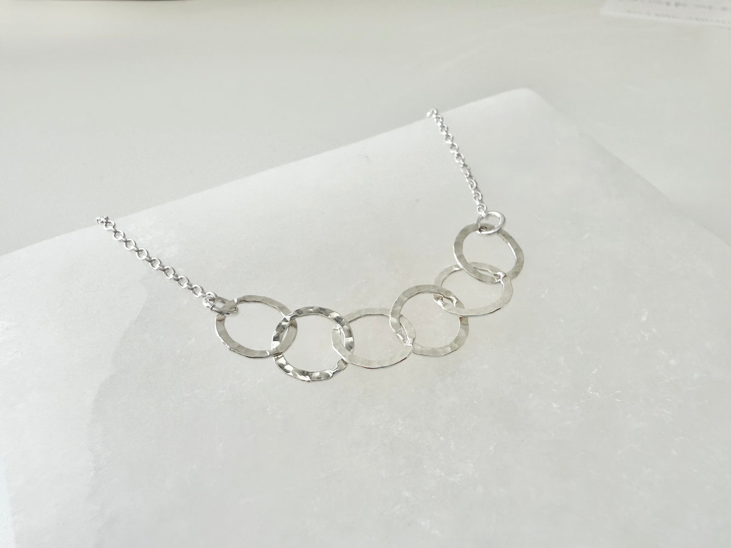 60th Birthday Sterling Silver Interlinked Necklace