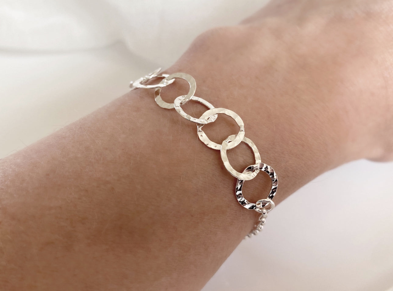 Sterling Silver Bracelet for 90th Birthday May Mabel
