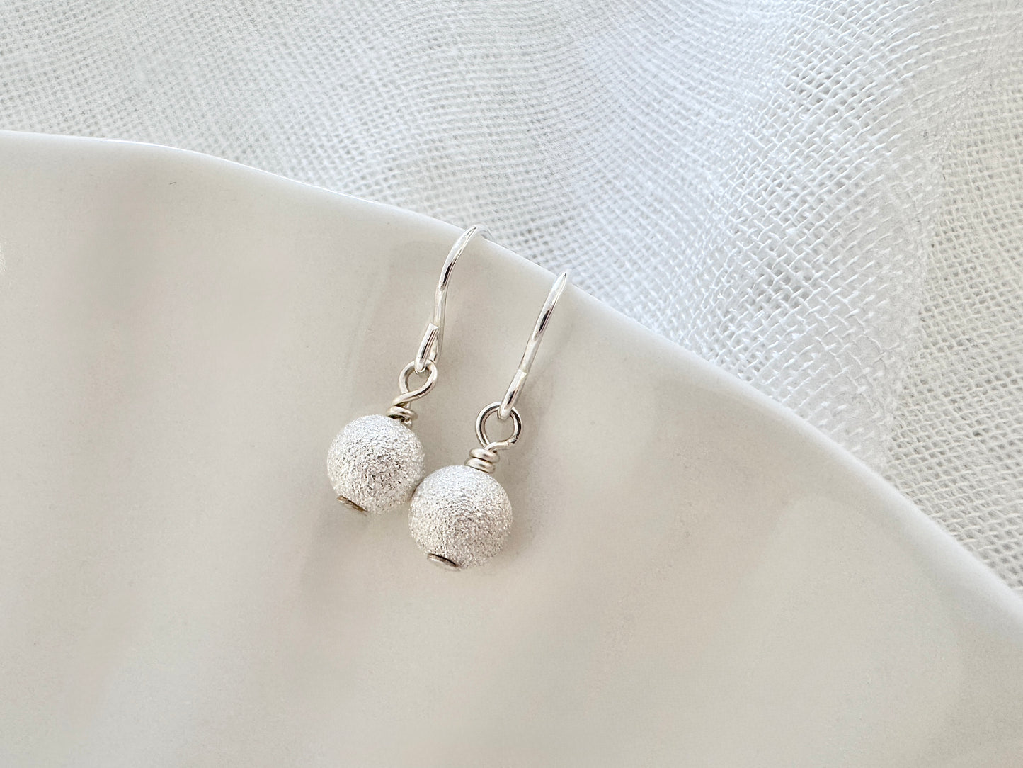 Sterling Silver Bead Earrings