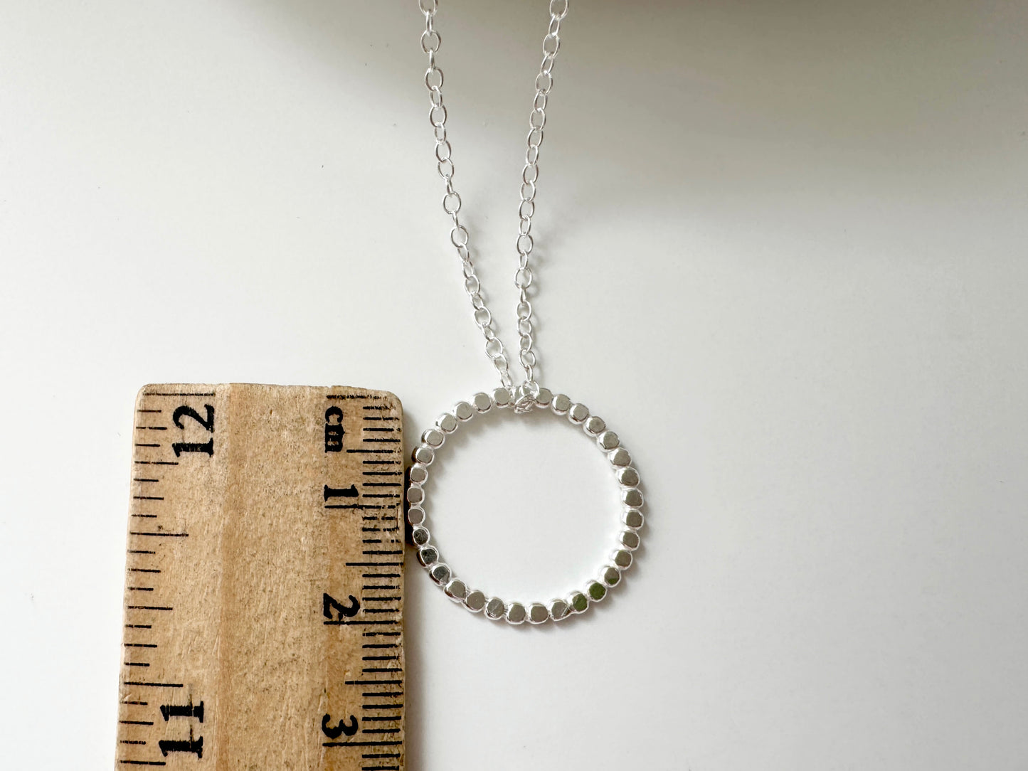 Sterling Silver Circle Layering Necklace