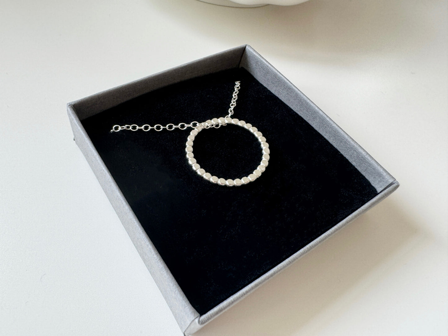 Sterling Silver Circle Layering Necklace