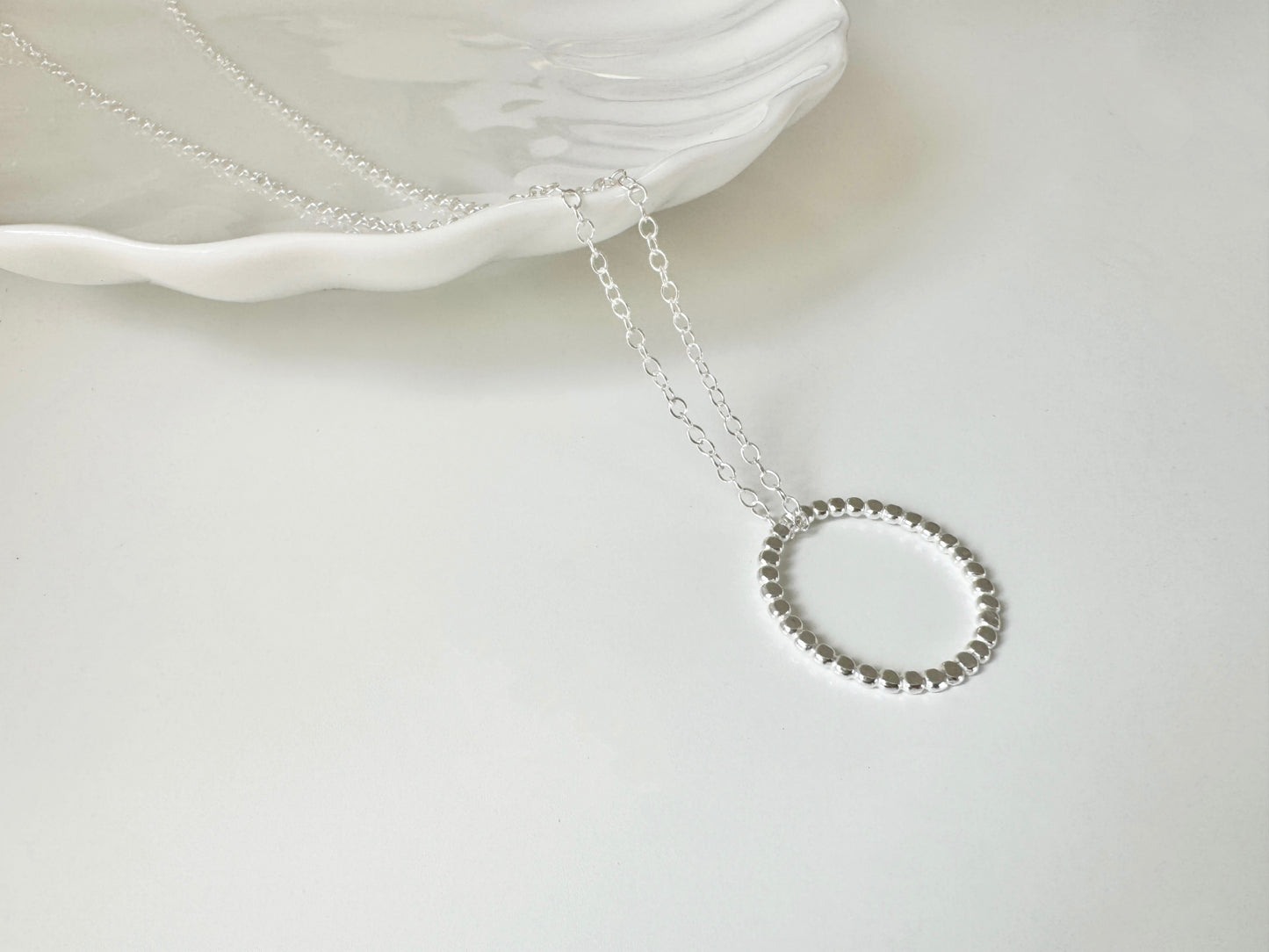 Sterling Silver Circle Layering Necklace