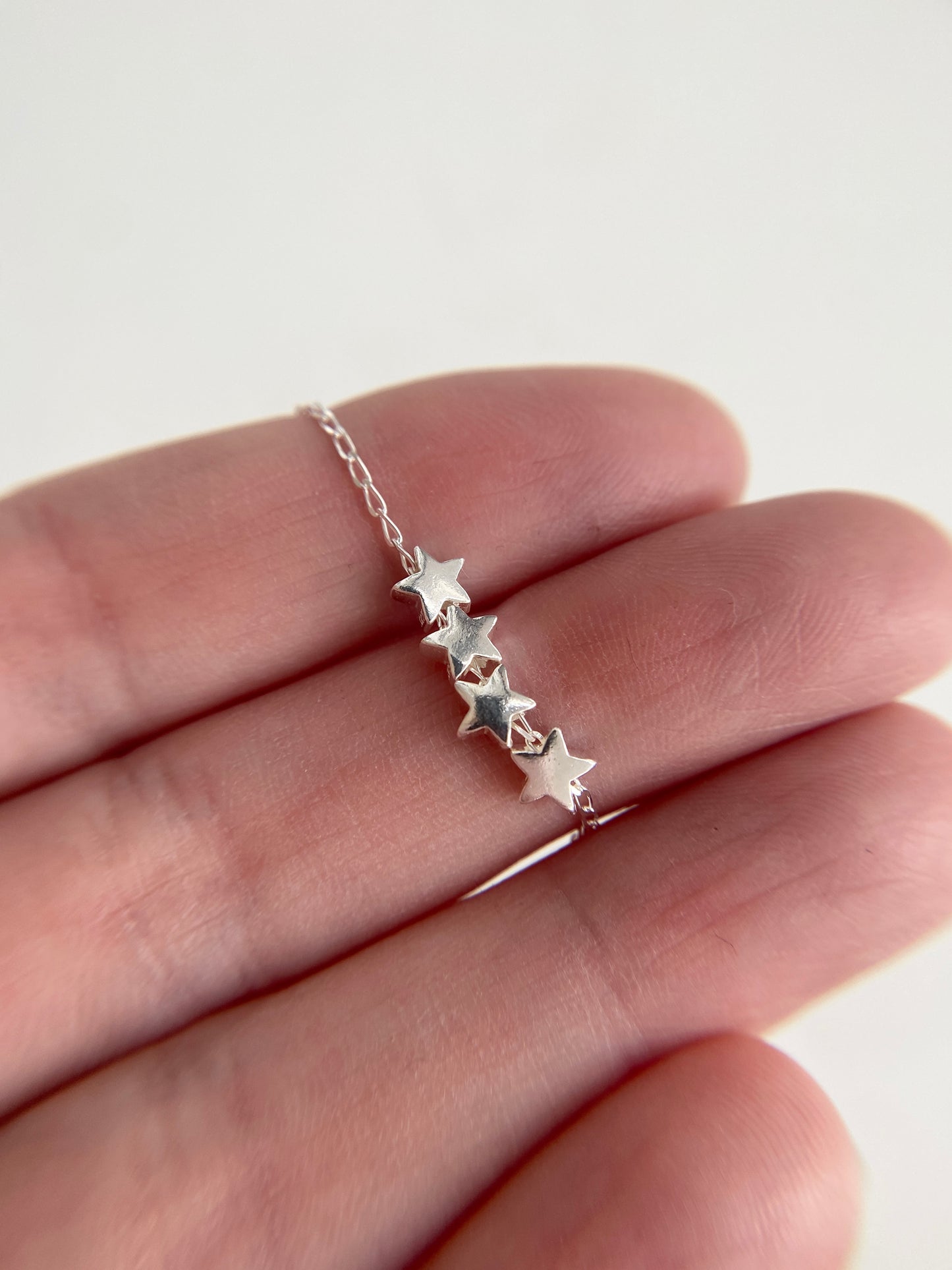 Sterling Silver Star Necklace for 40th Birthday