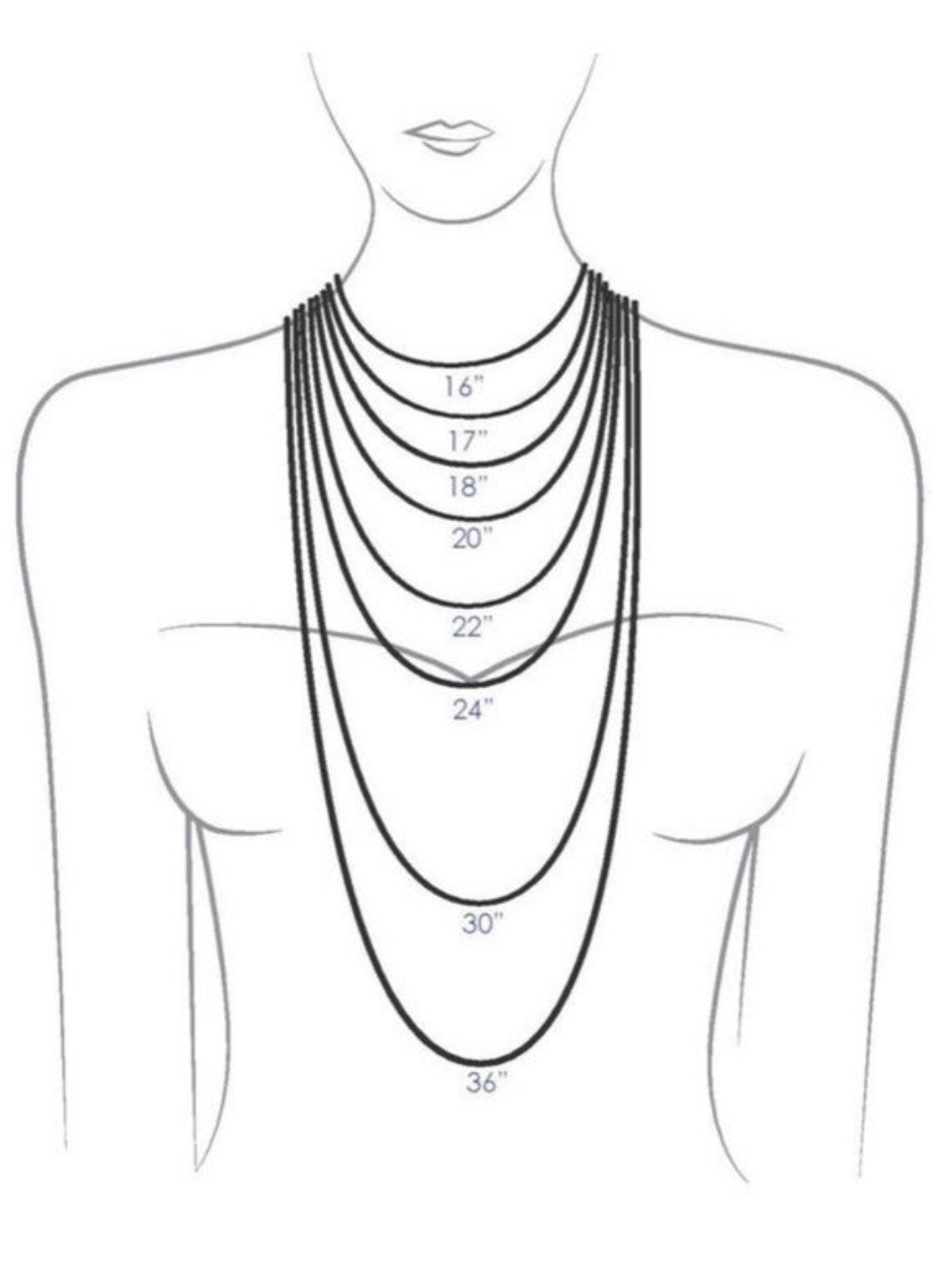 50th Birthday Sterling Silver Five Rings Necklace