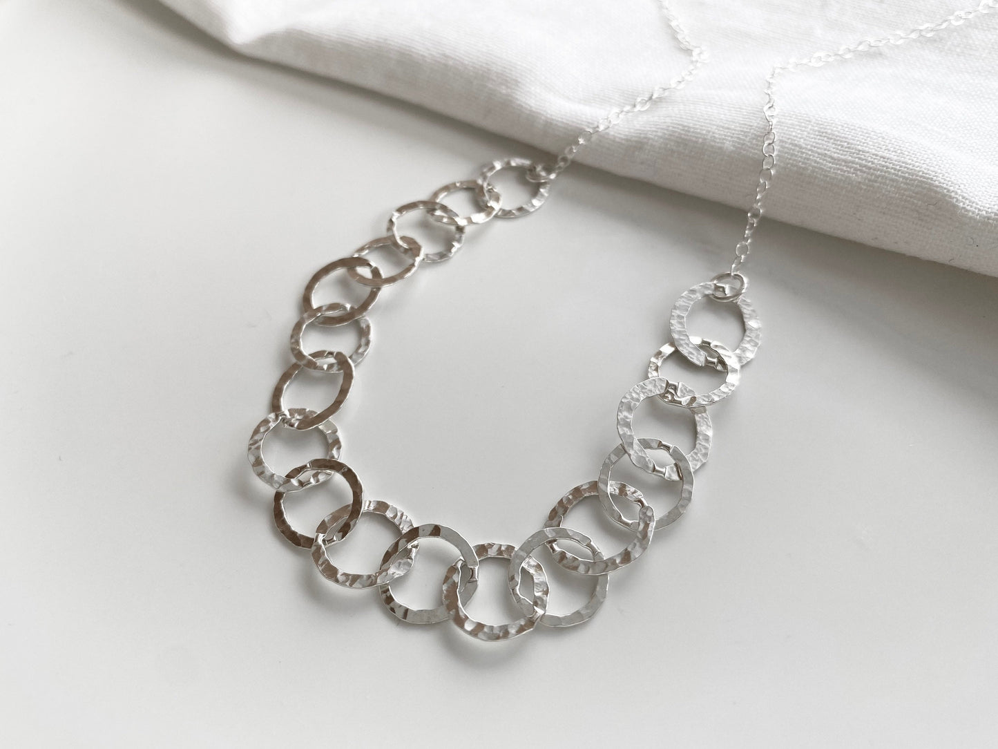 18th Birthday Sterling Silver Link Necklace