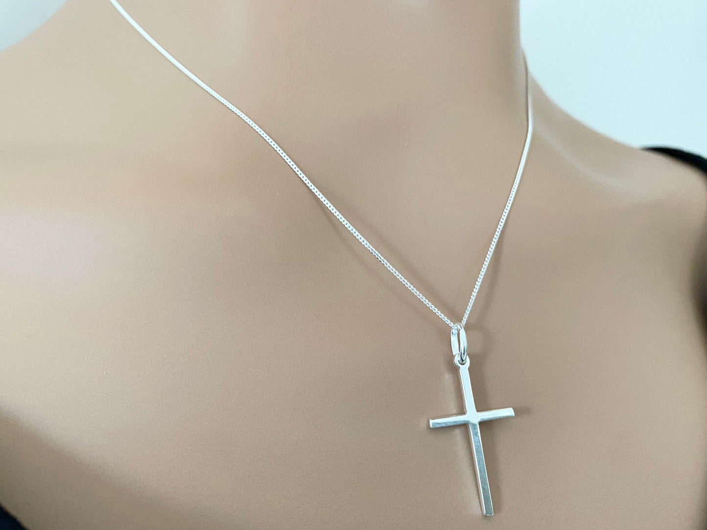 Sterling Silver Cross Pendant Necklace