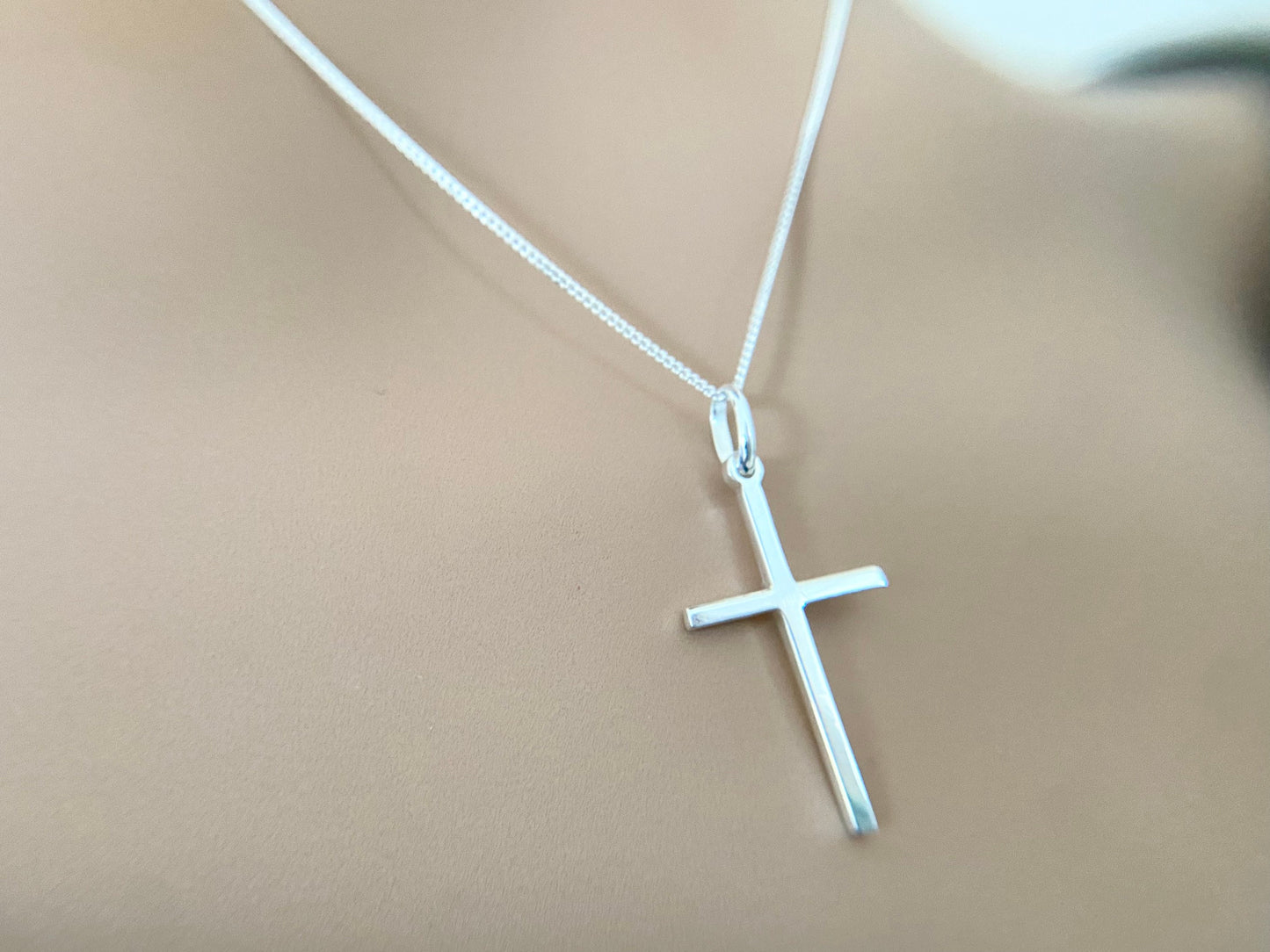 Sterling Silver Cross Pendant Necklace