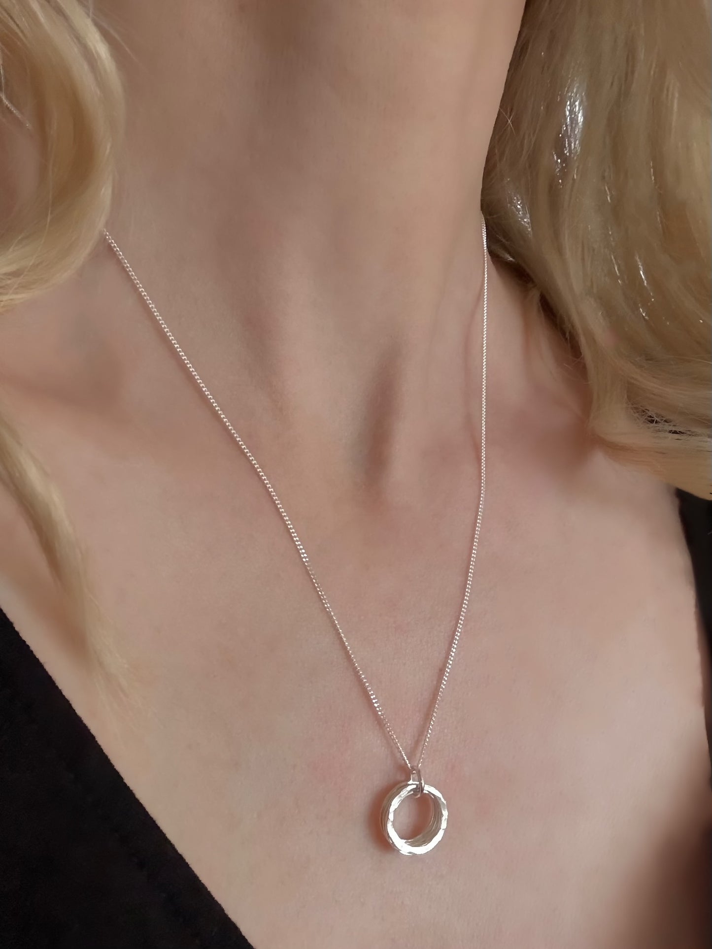40th Birthday Classic Sterling Silver Necklace for Four Decades