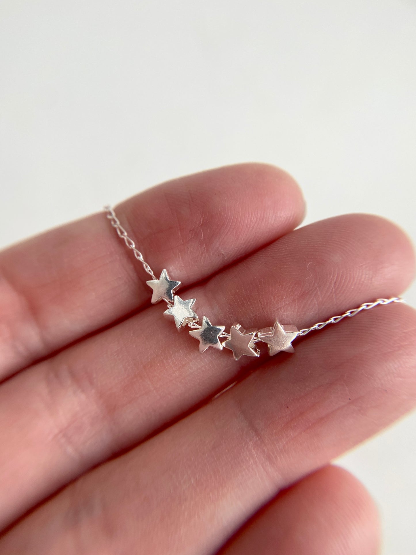 Sterling Silver Star Necklace for 50th Birthday