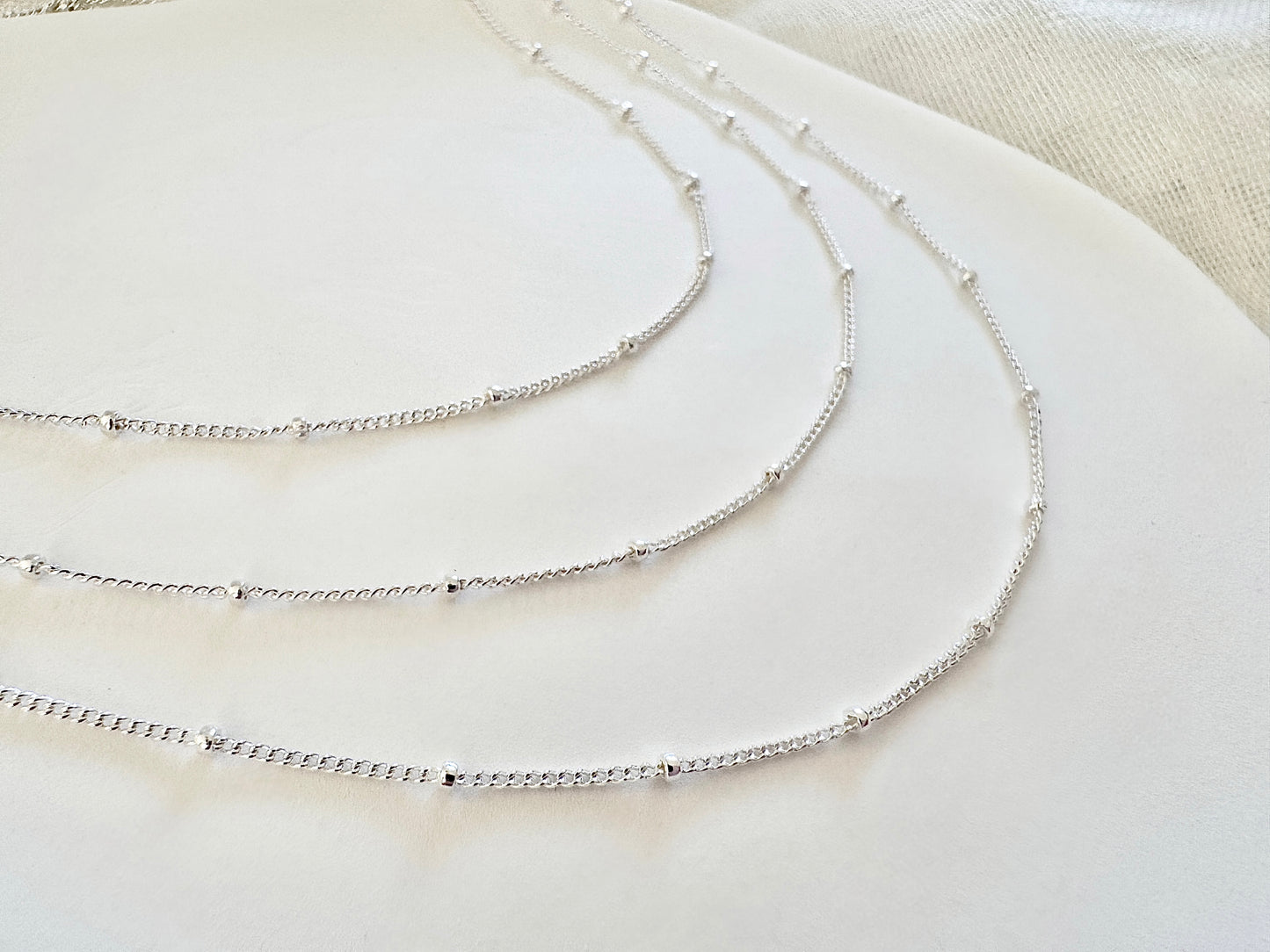 Sterling Silver Satellite Necklace Chain