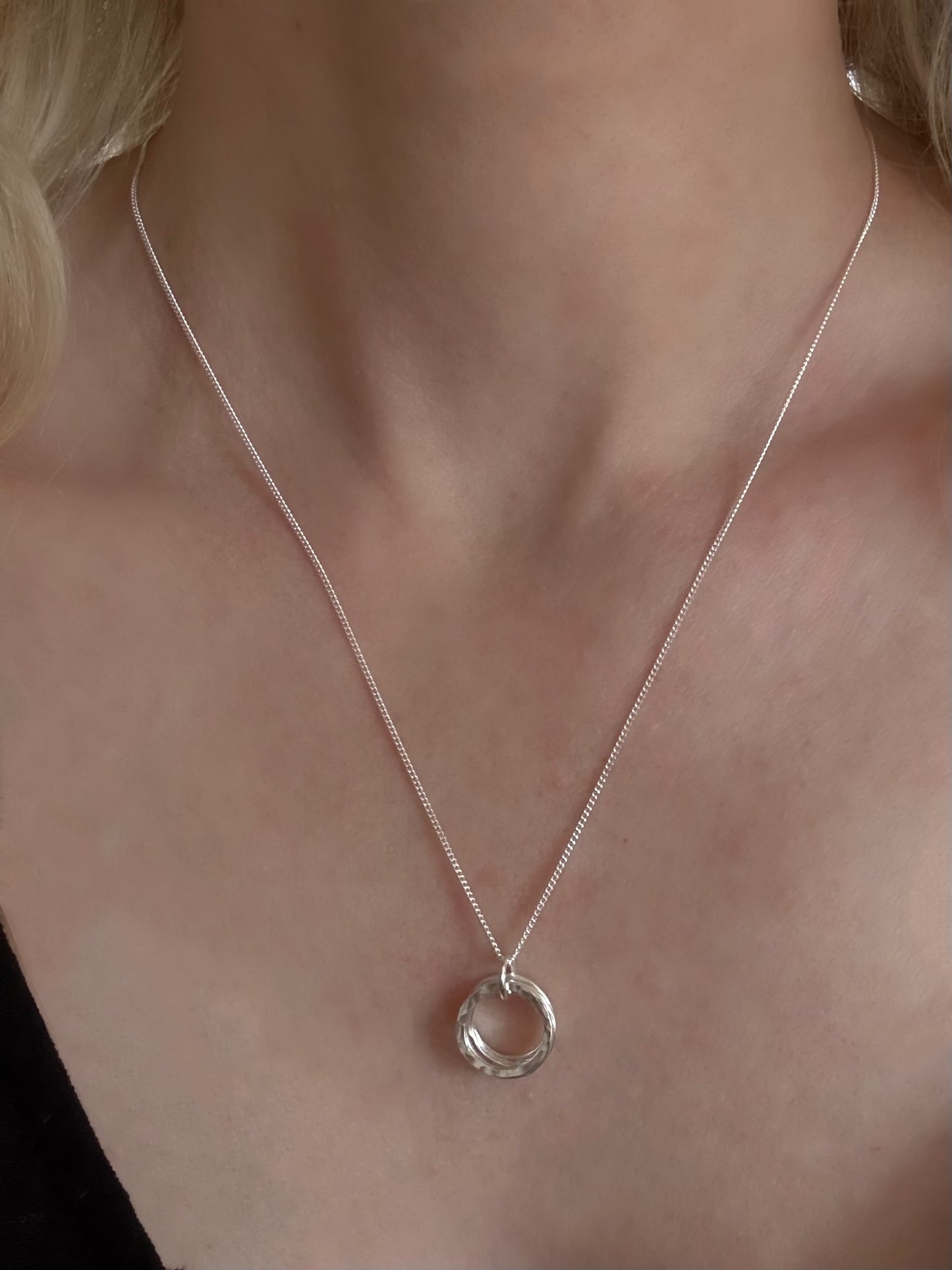 40th Birthday Classic Sterling Silver Necklace for Four Decades