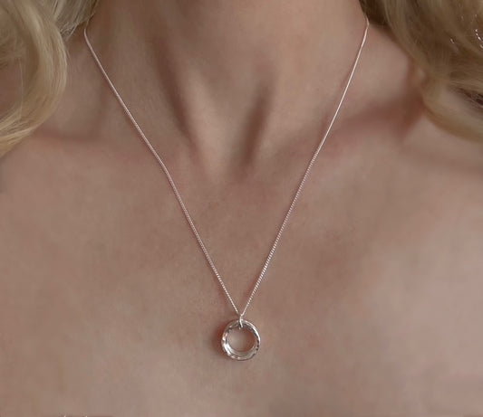 30th Birthday Classic Sterling Silver Necklace for Three Decades