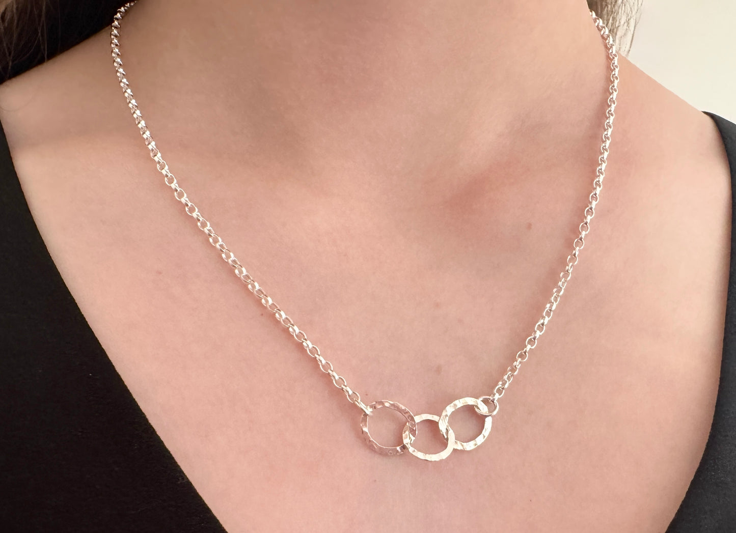 30th Birthday Sterling Silver Interlinked Necklace