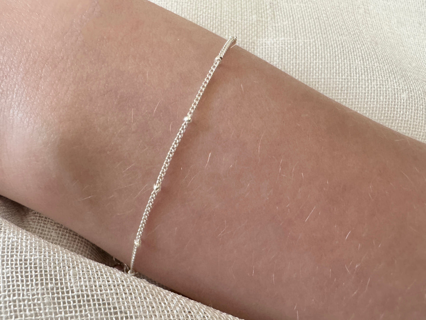 Sterling Silver Satellite Chain Bracelet