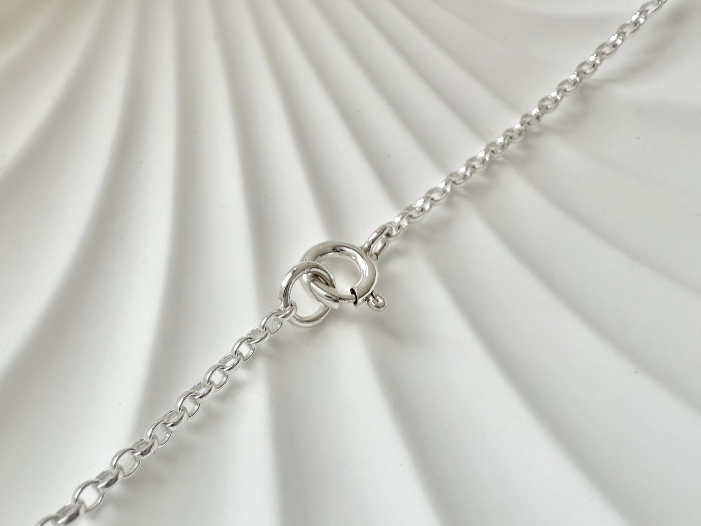 100th Birthday Sterling Silver Interlinked Necklace