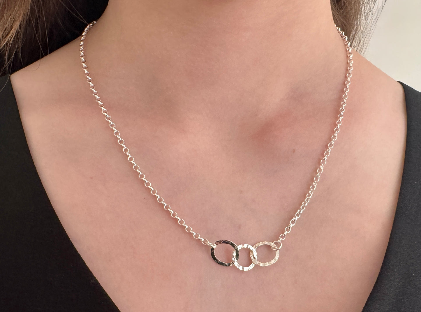 30th Birthday Sterling Silver Interlinked Necklace