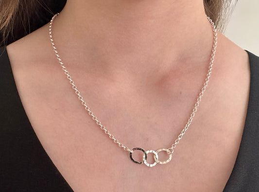 30th Birthday Sterling Silver Interlinked Necklace