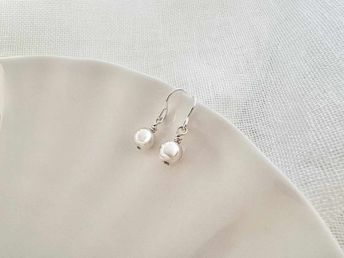 Tiny Sterling Silver Earrings