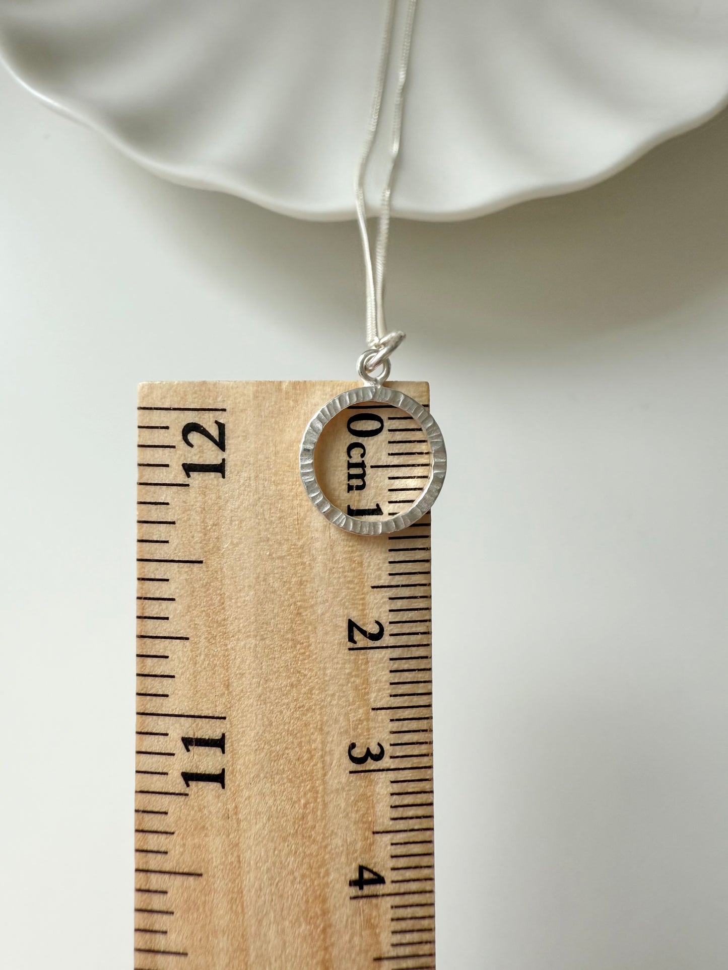 Sterling Silver Ring Pendant Necklace