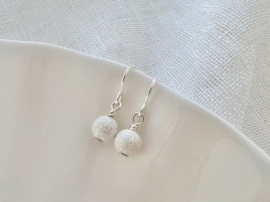 Sterling Silver Bead Earrings