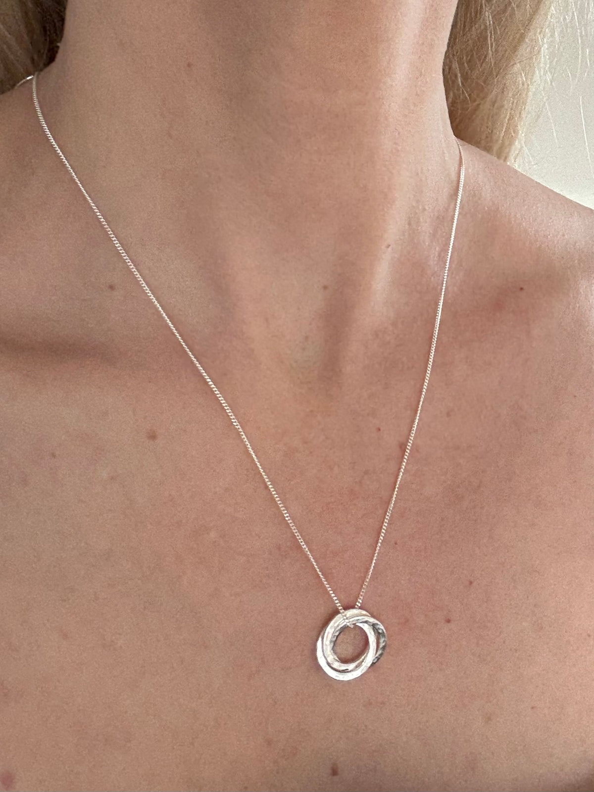30th Birthday Sterling Silver Interlocking Necklace