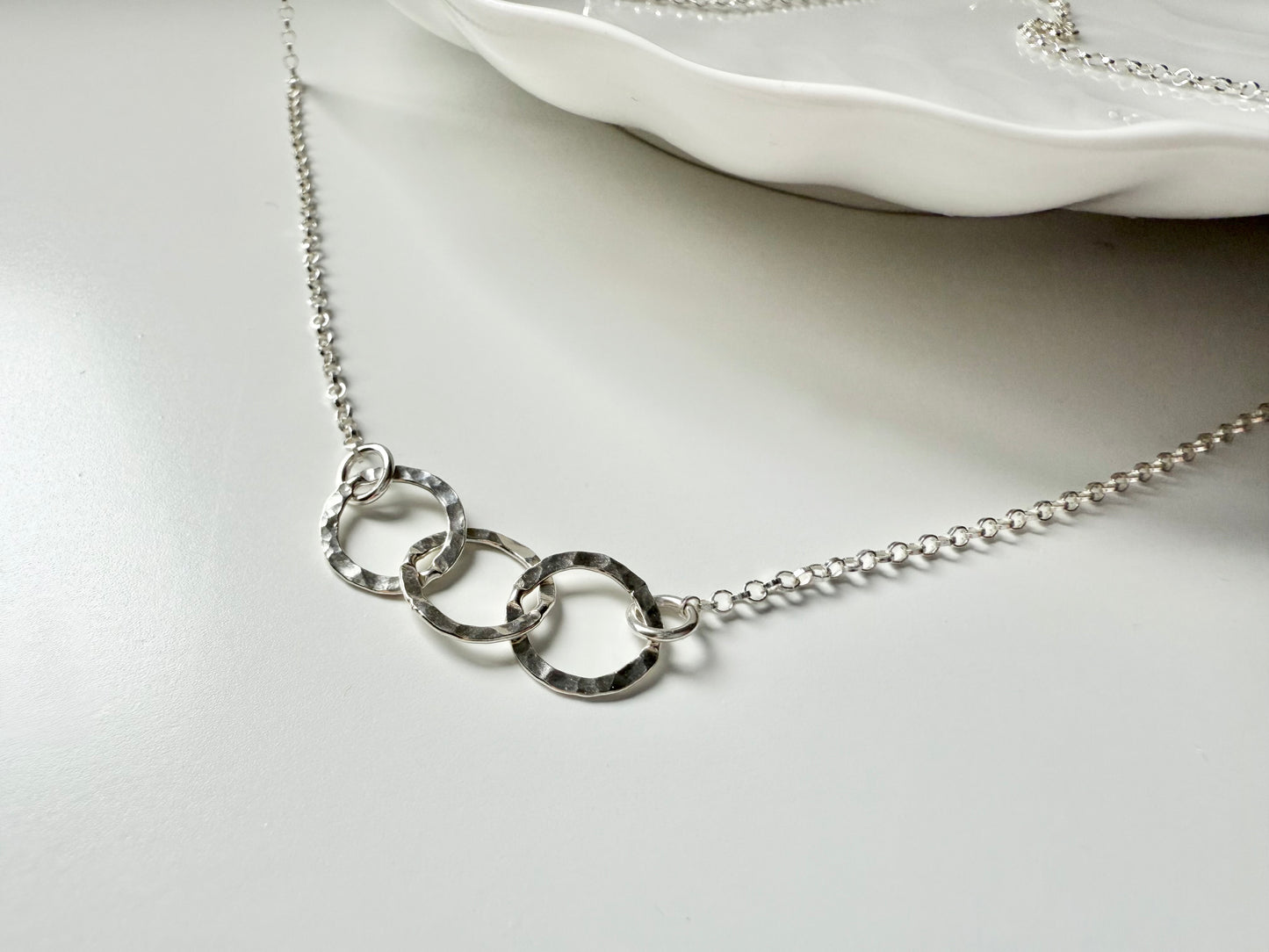 30th Birthday Sterling Silver Interlinked Necklace