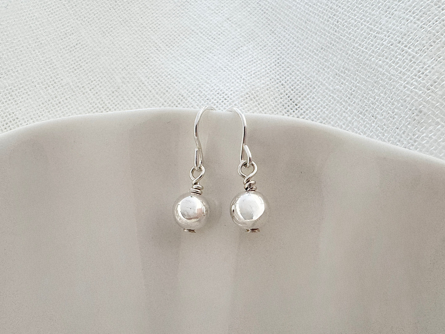 Tiny Sterling Silver Earrings