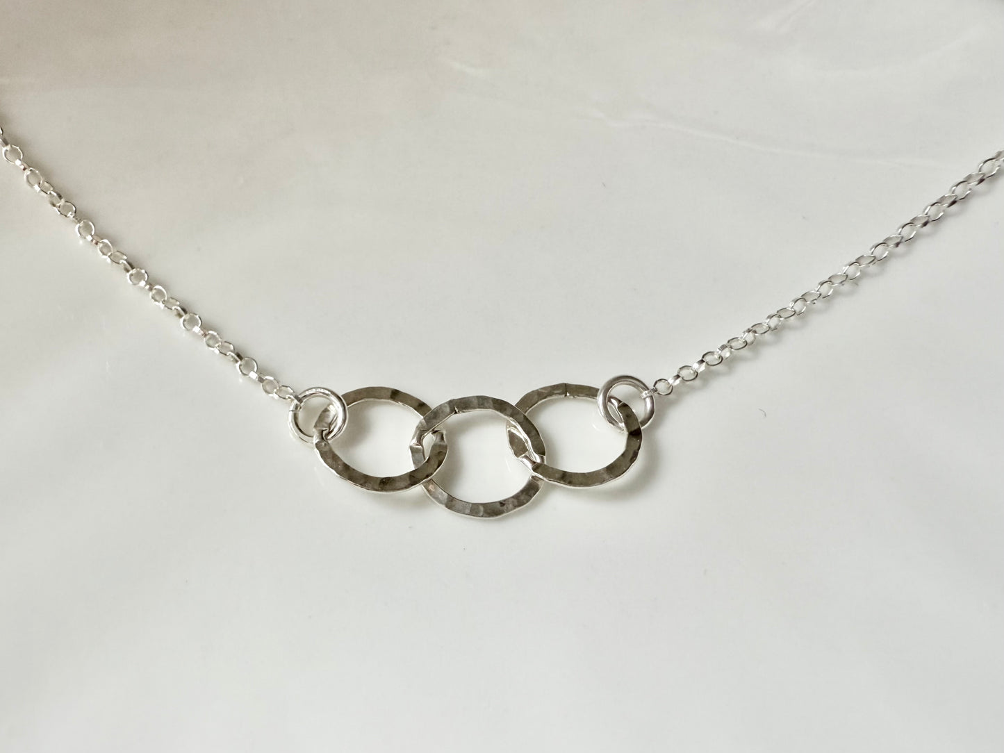 30th Birthday Sterling Silver Interlinked Necklace
