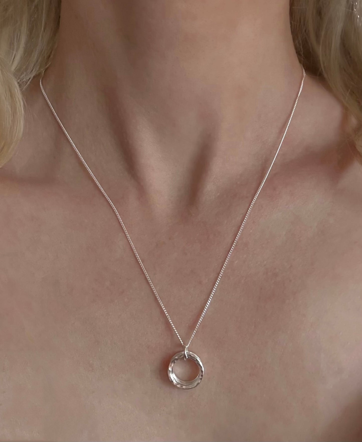 50th Birthday Classic Sterling Silver Necklace for Five Decades