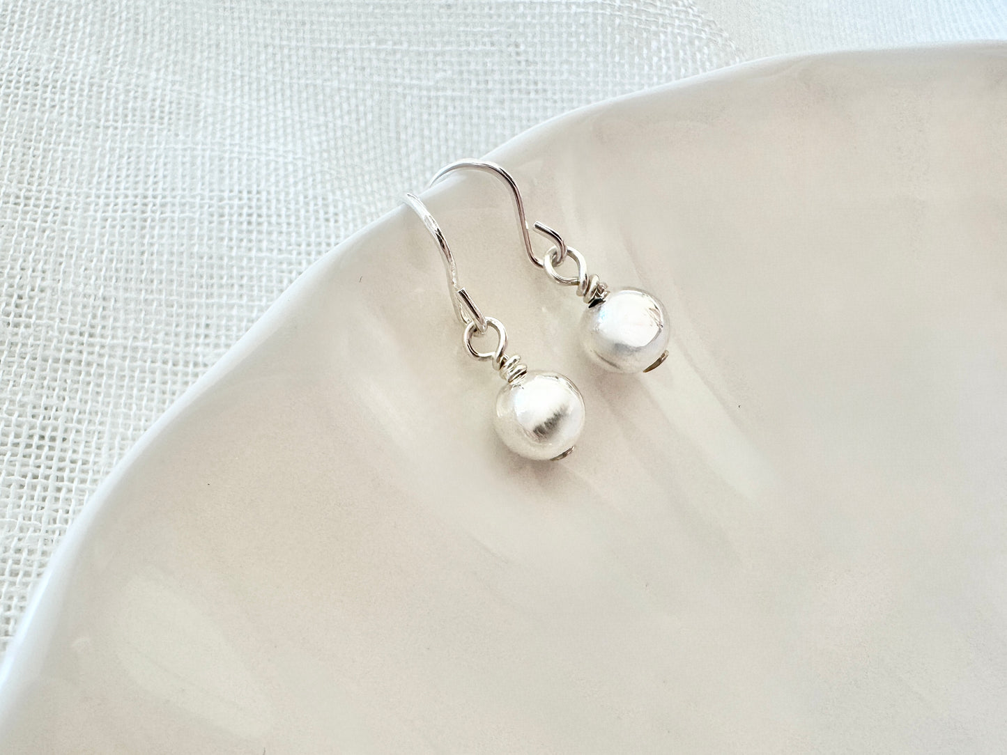 Tiny Sterling Silver Earrings