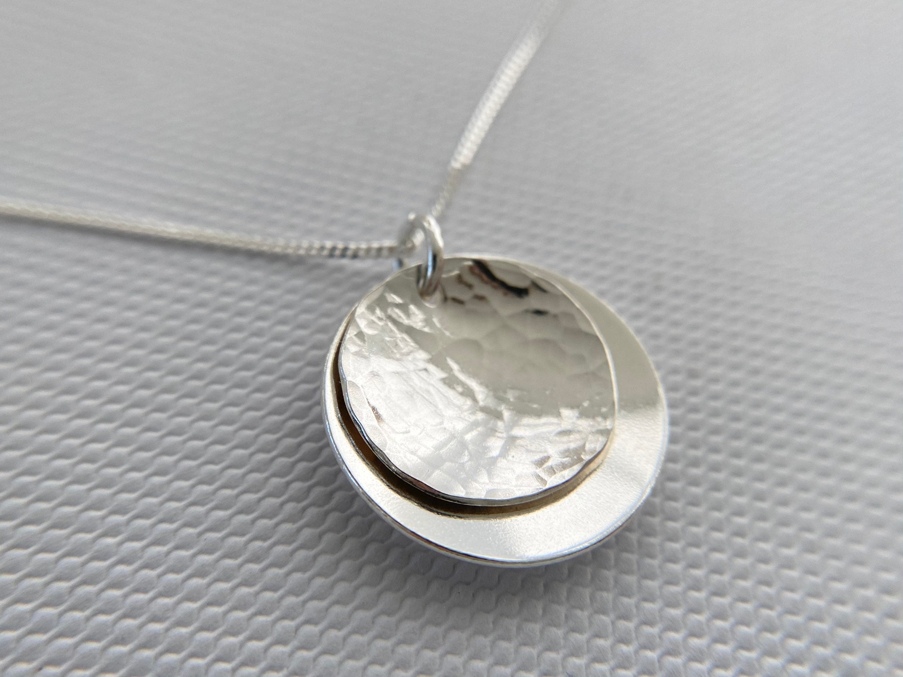 Classic Chain Hammered Silver Necklace | Sylvan's Jewelers