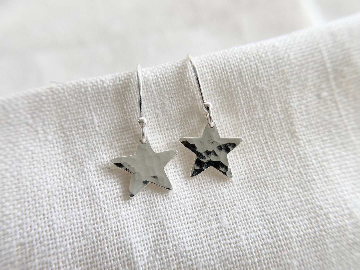 Sterling Silver Star Earrings (S)