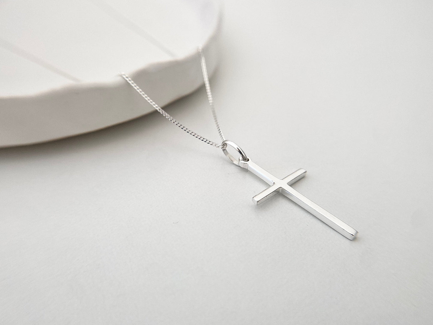 Sterling Silver Cross Pendant Necklace